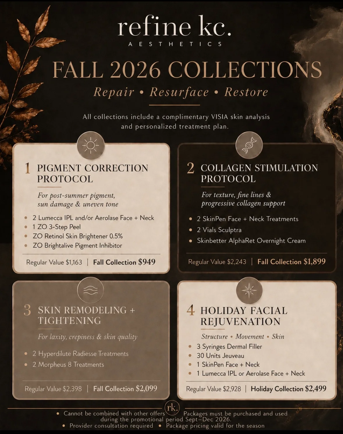 Promotional flyer for specials